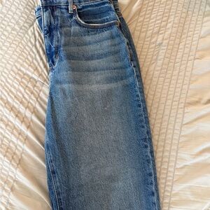 LOFT Women's Straight Leg Jeans in Medium Blue Wash